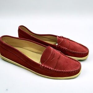Tod's Gommino Driving Shoes Pink Suede Size 36.5